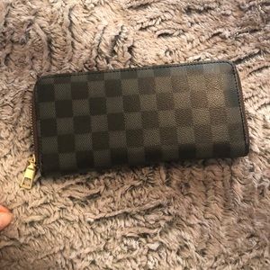 Checkered wallet, never used